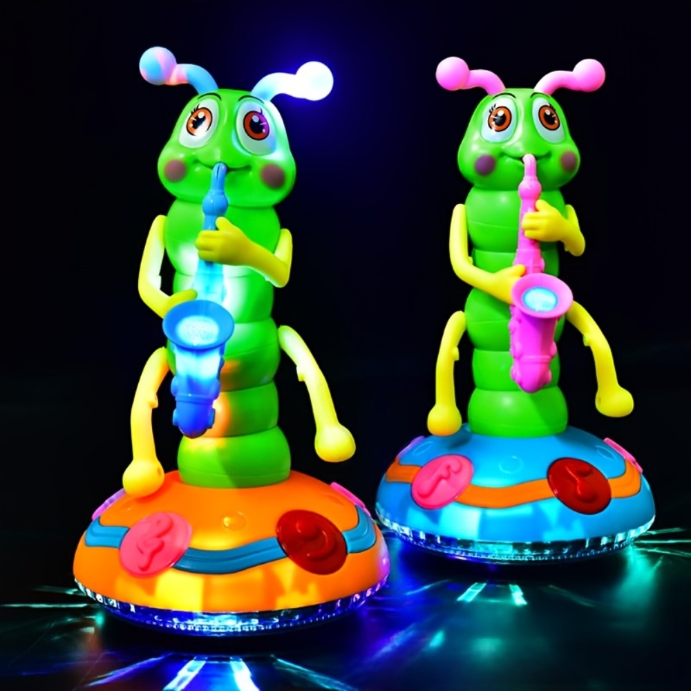Caterpillar Saxophone Toy for Kids with LED Lights & Music - Electric Musical Instrument for Toddlers — image 12