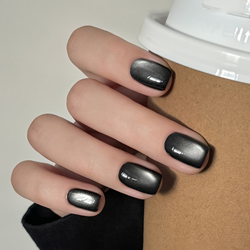 Gel Nail Polish in 10ml Black Magnetic Cat-Eye with Glass-Bead Shimmer, BGC01 or MY49 for Shimmer Art — image 10