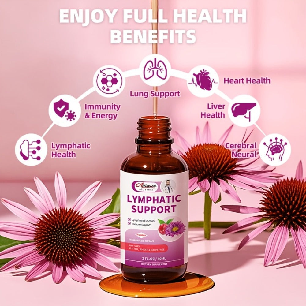 Lymphatic Health Drops 11-in-1 with Echinacea Elderberry Astragalus Burdock Root Dandelion Red Clover 2.03oz — image 4