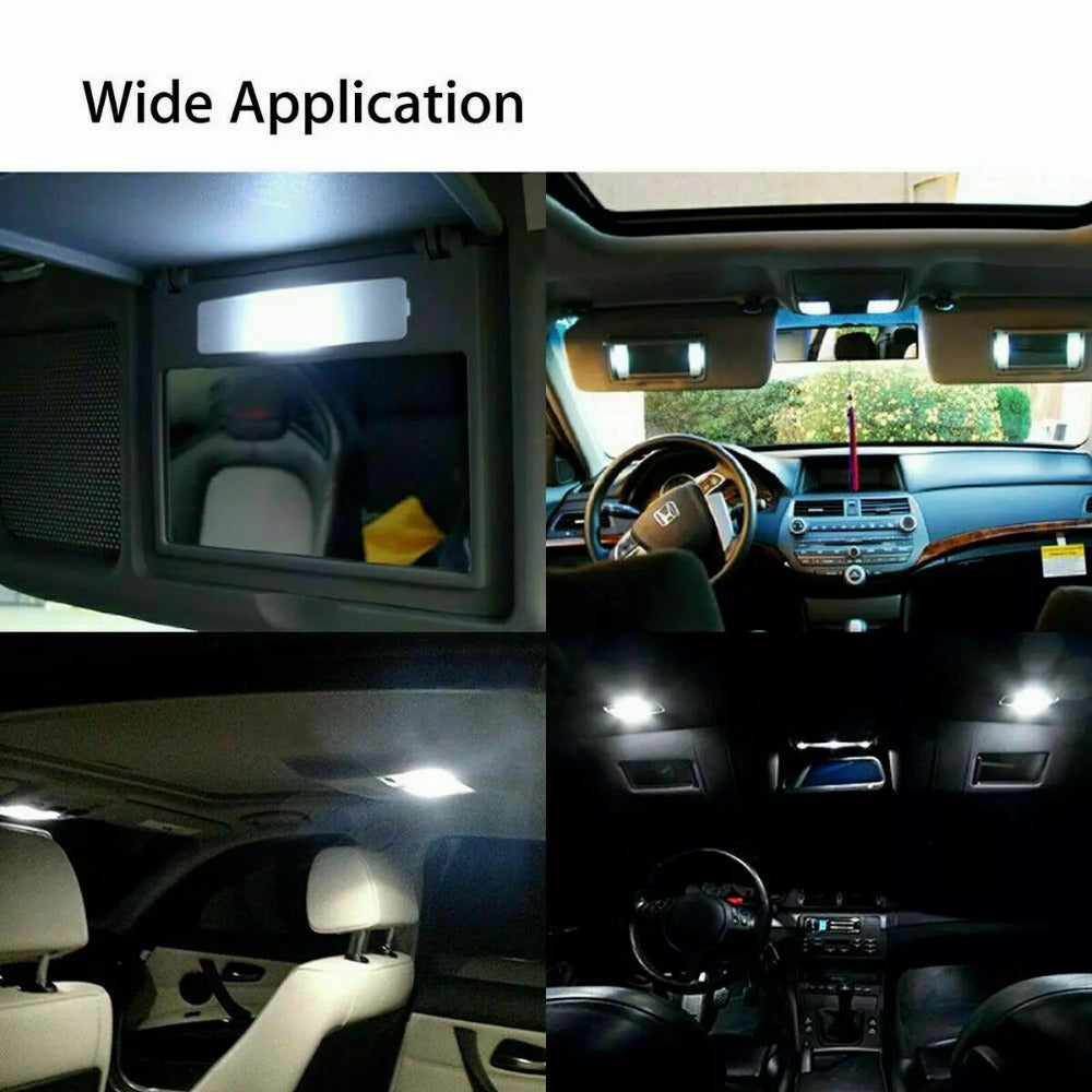 LED Car Interior Light Bulbs 40PCS W5W 168 6000K Cold White – Width Indicator Reading Roof Dome Lamp Replacement Set — image 