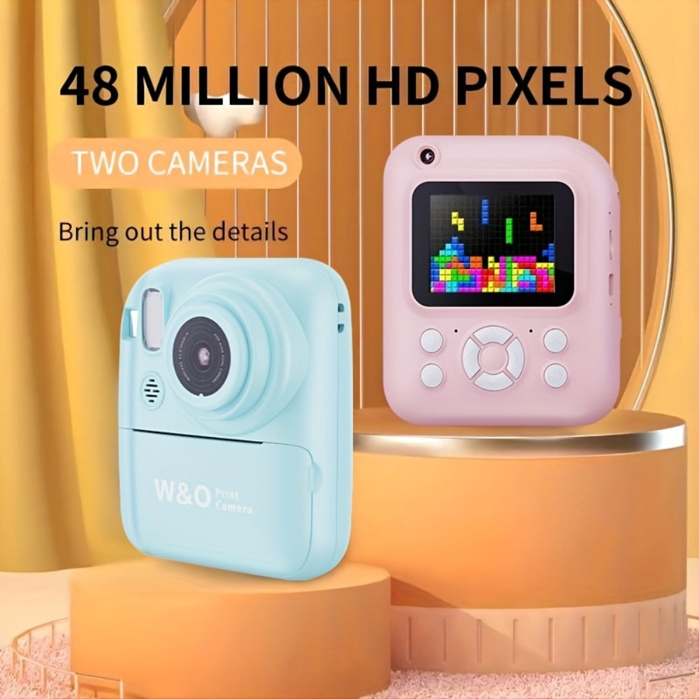 Kids Instant Print Camera 3-in-1 with MP3 & Games, 10x Zoom, 2.4" HD Screen, 32GB Card, Prints Photos in 1 Second — image 7