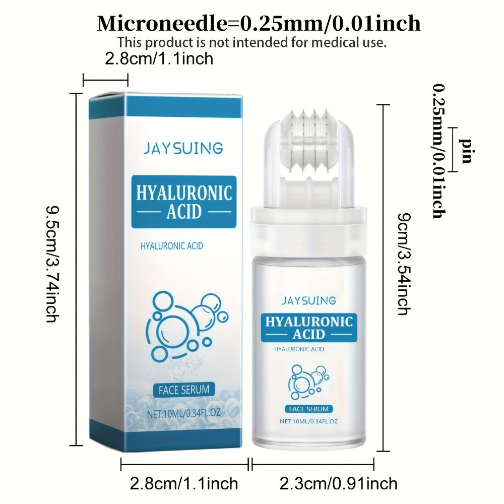 Derma Stamp Microneedle Roller for Face 0.25mm with 3pcs Facial Serum - Hydra Micro Needle for Bath Time, Home Spa and Person