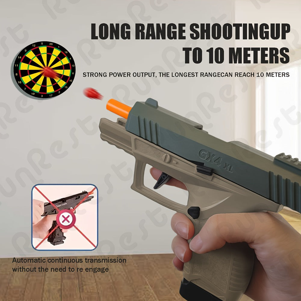 Bullet Toy Gun with Jumping Shell & 2 Magazines with the Listed Color, Size or Set Options for Everyday Use — image 4