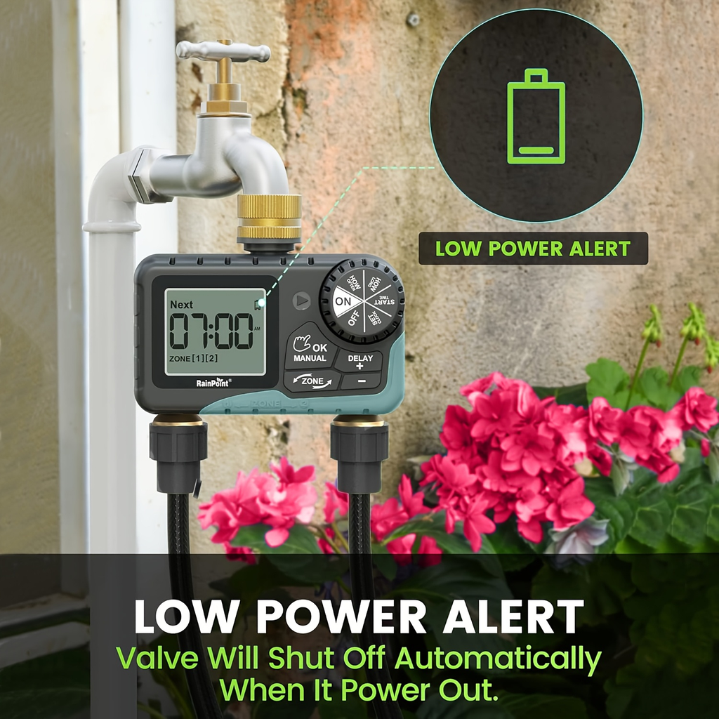 2-Zone Sprinkler Timer Programmable Faucet Irrigation Controller for Lawn & Yard, for Garden, Lawn and Yard Watering — image 