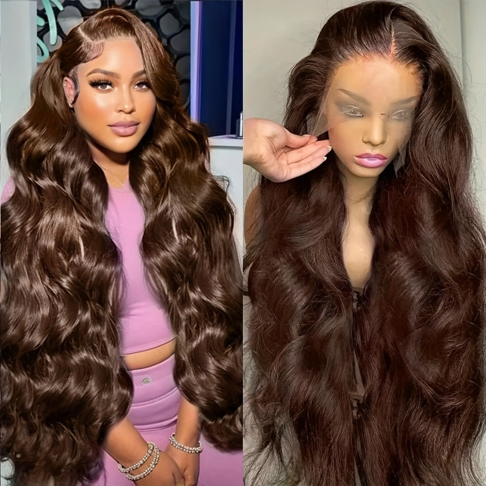 Synthetic Wig Glueless Lace Front Body Wave, in 26- and 34-Inch Options for Parties with Model-Specific Color, Length and Cap