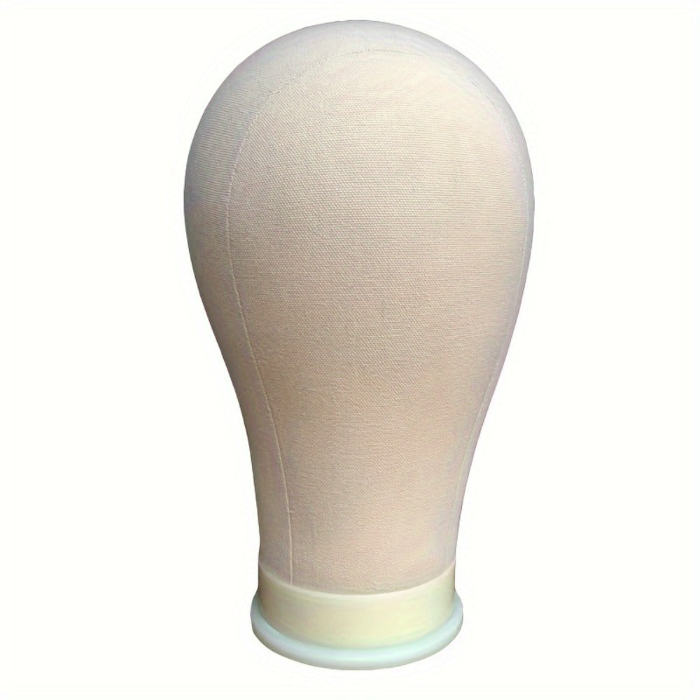 Canvas Mannequin Head and Tripod Wig Stand Kit, 22-Inch Block with Clamp, Pins, Combs and Brushes — image 5