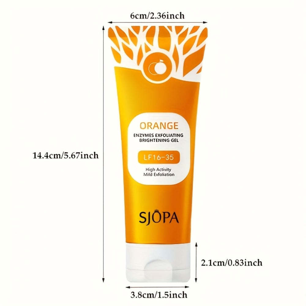 Exfoliating Face Gel 100g - Orange Vitamin C Salicylic Acid Pore Cleansing Physical Exfoliant — image 4
