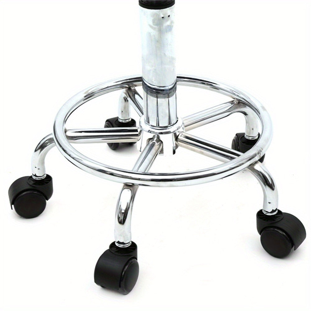 Saddle & Round Salon Stool with Backrest 360-Degree Swivel, Adjustable Height Professional Chair for Salon — image 11