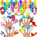 Twenty-Set Animal Finger Puppet and Plastic Egg Bundle with 20 Puppets and 20 Colorful Eggs — image 6