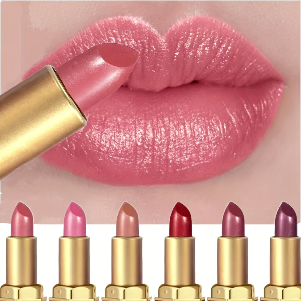 Cream Lipstick Set 6 Colors Long-Lasting Moisturizing – Smooth Creamy Finish Lip Color for All Skin Tones Everyday Party Holi