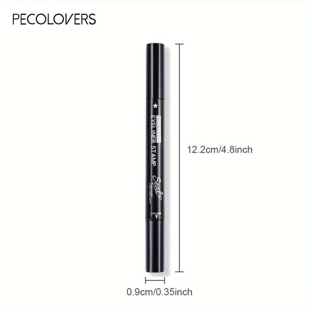 Winged Eyeliner Stamp Pen Set Double-Ended 8 Wing Styles Waterproof Quick-Dry Liquid Liner, for Makeup, Travel and Everyday V