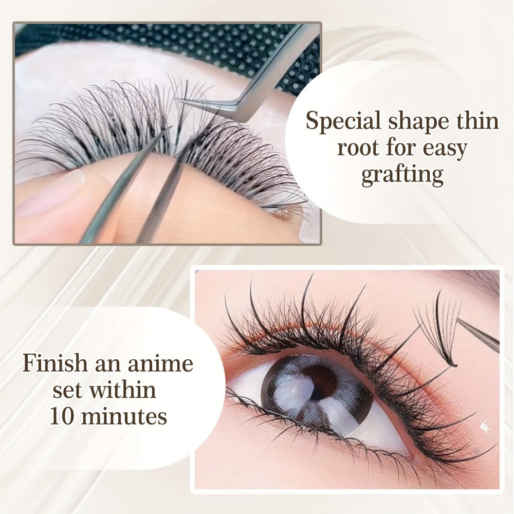 120-Fan Tray Premade Volume Lash Extensions 5D 7D 9D Wispy Faux Mink Eyelash Extensions C D Curl Mix 8-15mm — image 10