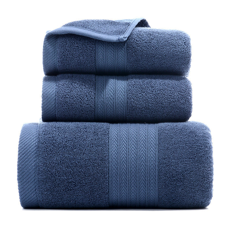 Pure Cotton Towel 3 Piece Set - Hand & Bath Towel Collection