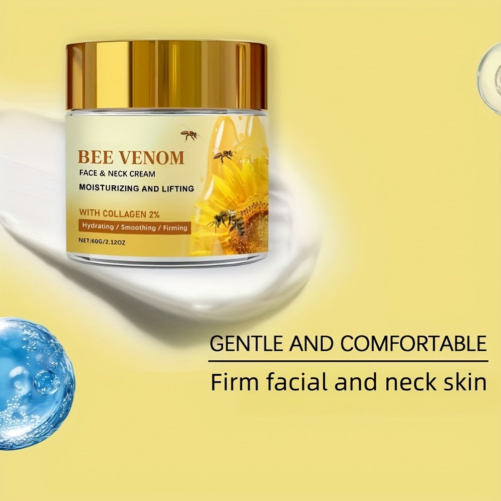 Face Cream Bee Venom and Collagen Two-Bottle Set for Morning and Evening Moisturizing Care — image 7