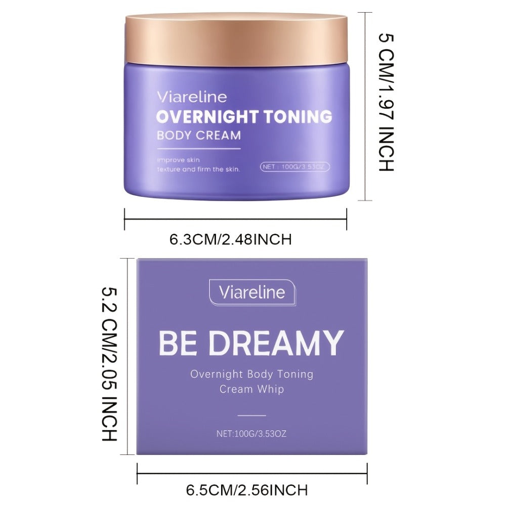 Body Moisturizer Viareline 100g Purple Jar with Glycerin, Mineral Oil, Peppermint Leaf and Hyaluronic Acid — image 4