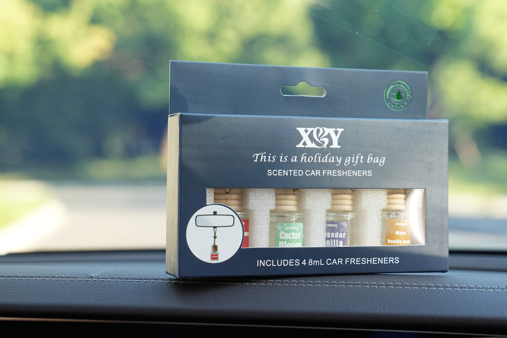 Car Air Freshener X&Y Four-Bottle Hanging Diffuser Gift Set with Eight available Style and Collection Options — image 19