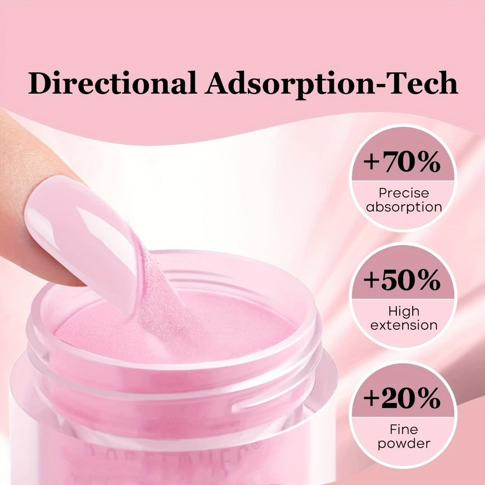 Dip Powder Nail Kit with NOCIS Label, Four Nude Gray Pink Powders, Three 10ml Liquids and Four Tools — image 7