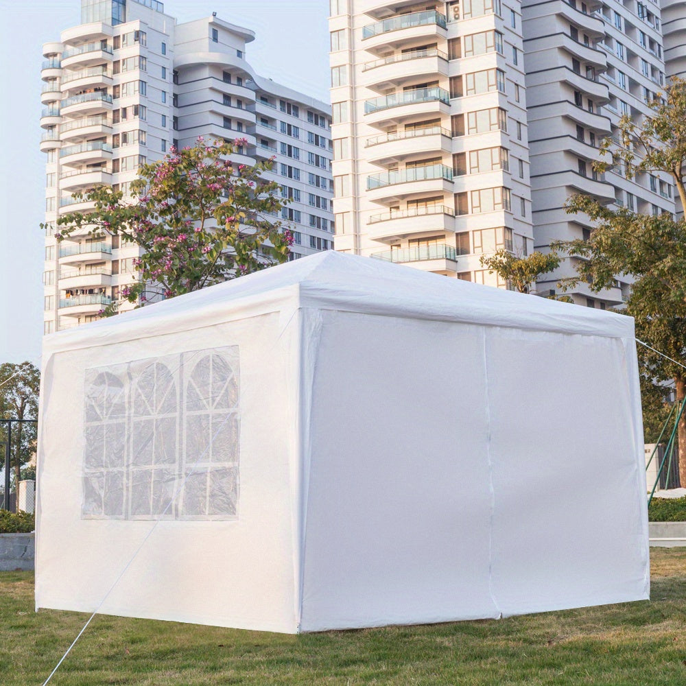10x10ft White Party Canopy Tent with No Sidewalls, Three Sidewalls or Four Sidewall Configuration Options — image 7