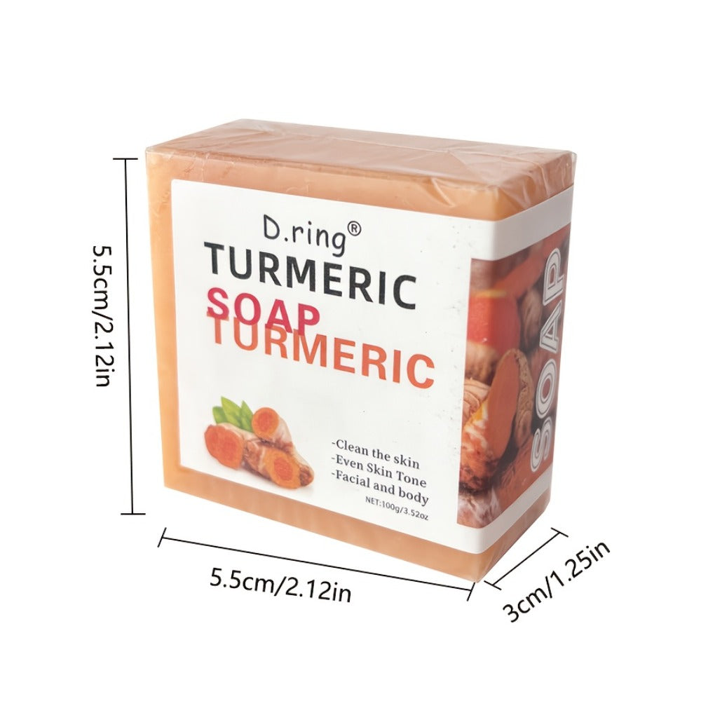 Kojic Acid Brightening Soap Bars 15-Pack – Turmeric Lemon Natural Face & Body Cleanser, Cold Processed Paraben-Free Formula —