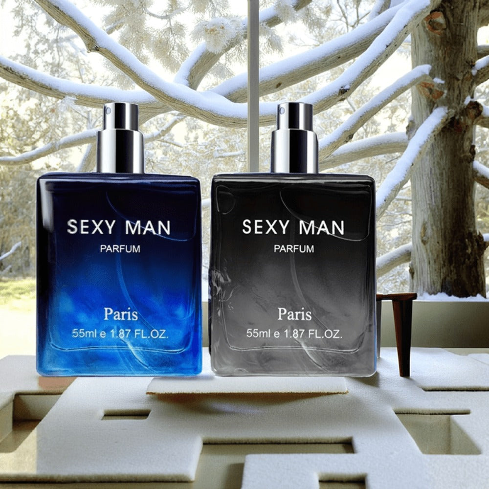 Cologne Spray for Men SEXY MAN Two-Bottle Set with 7054A and 7054B Color Options and Gift Vial — image 6