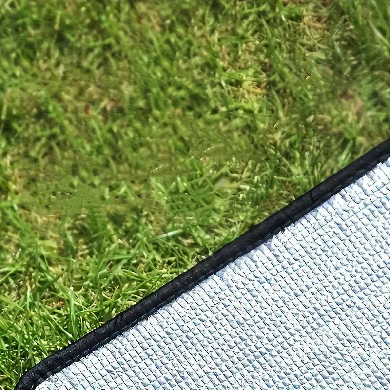 Camping Mat Extra Large 4 Person – Aluminum Foil EPE Foam Waterproof Picnic Blanket, Double-Sided Moisture-Proof Thermal Insu