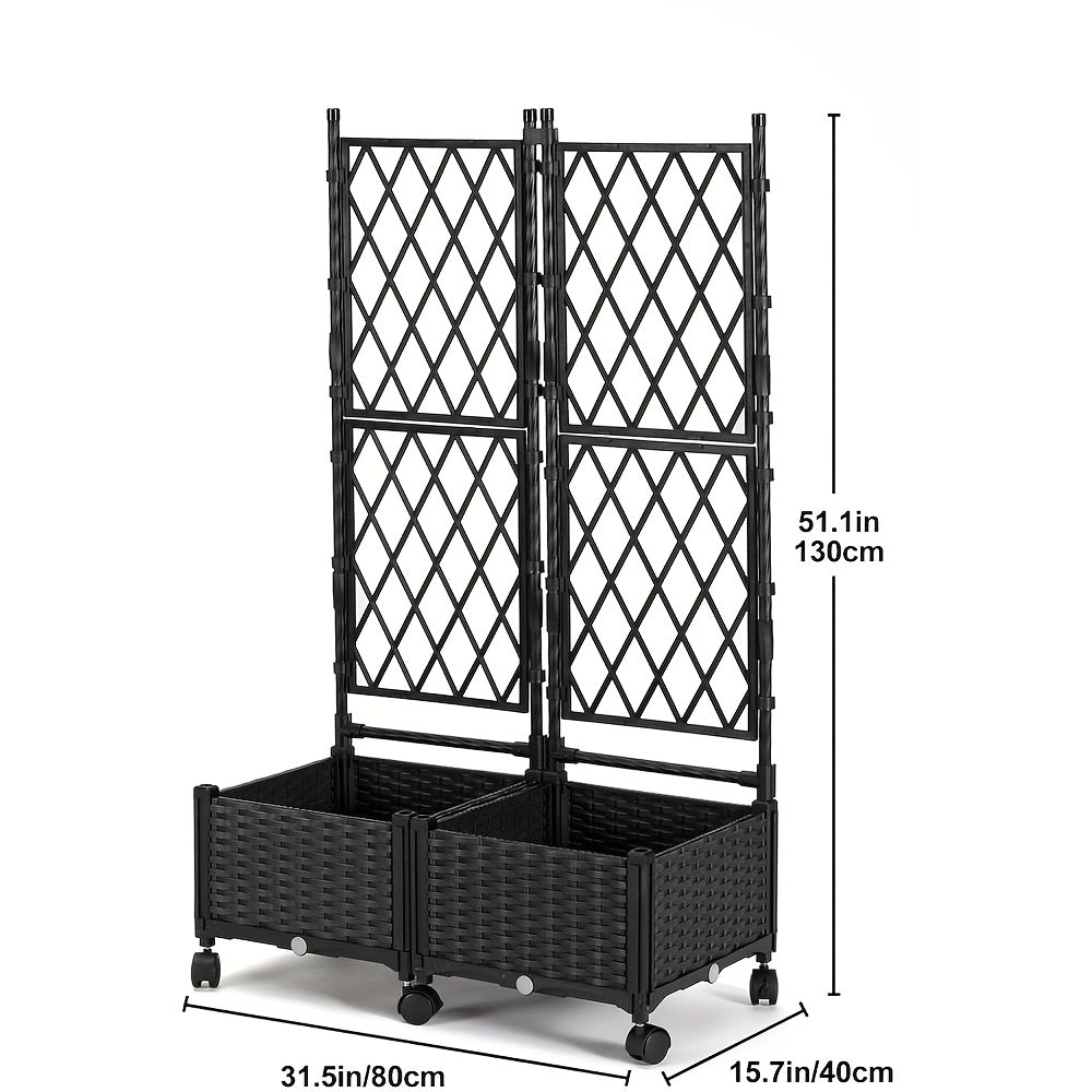 Garden Trellis with Seven-Foot Arch and PE-Coated Steel Frame, Climbing Plant Support for Vegetable Beds — image 2