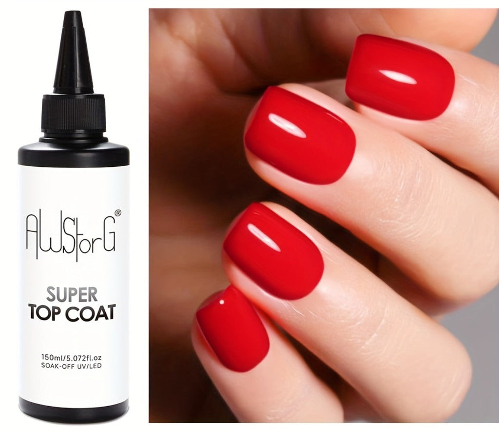 Gel Nail Polish Super-Glossy Top Coat in 15ml Soak-Off Formula with UV/LED Cure for Nail Art — image 12