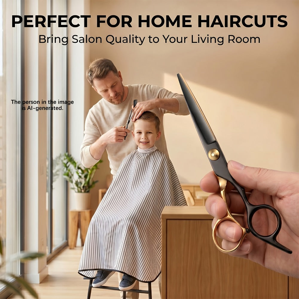 Hair Cutting Scissors Kit 13 Piece – Professional Barber Shears Set with Thinning Shears, Blending Scissors & Accessories — i