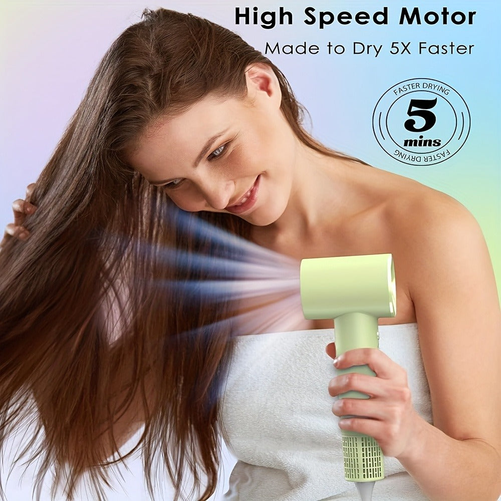 Compact Hair Dryer with 110, 000 RPM Motor-Speed Marking, Six Color Options and Concentrator-Style Nozzle — image 8