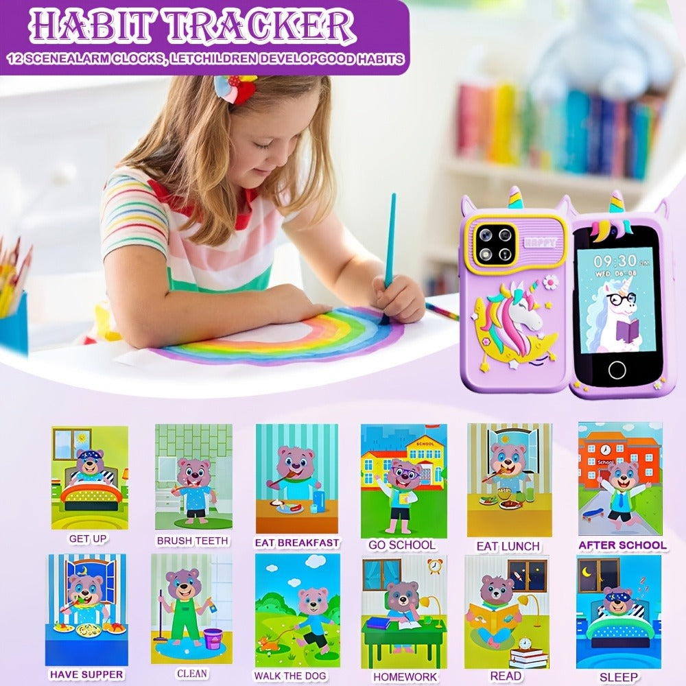 Kids Educational Smartphone Toy with 1080P HD Camera, 20 Mini-Games, Music, Stories & Habit Training — image 7