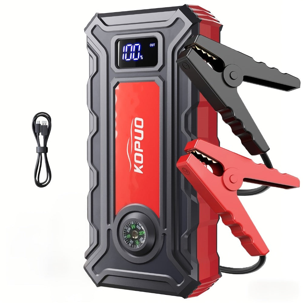 Red or Green Jump Starter with Digital Battery Display and Smart-Clip or Straight-Clip Cable Options — image 4