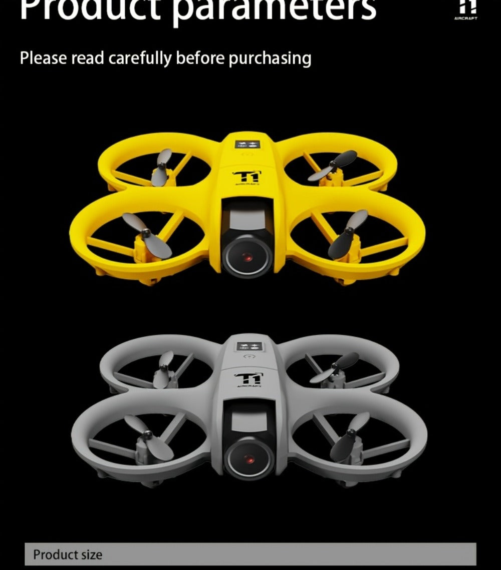 180° Rotating Dual Camera Drone Optical Flow Positioning Gyroscope Stabilization 360° Roll One-Button Takeoff Landing Calibra