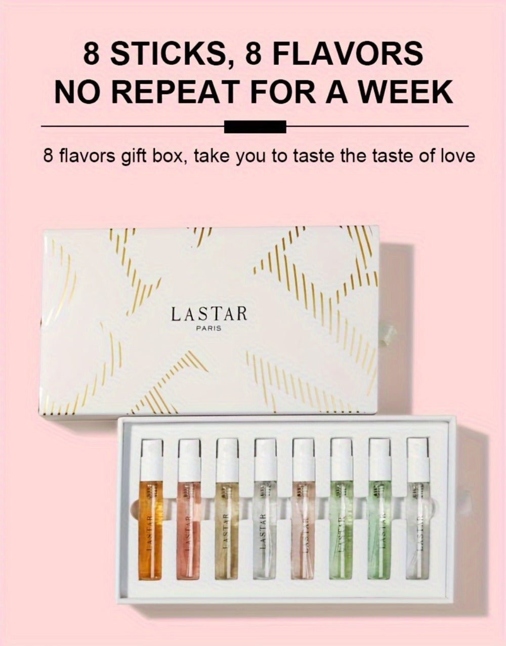 Perfume Gift Set LASTAR Eight-Piece Spray Bottle Collection in White Gold Box with Fitted Insert for Women — image 11