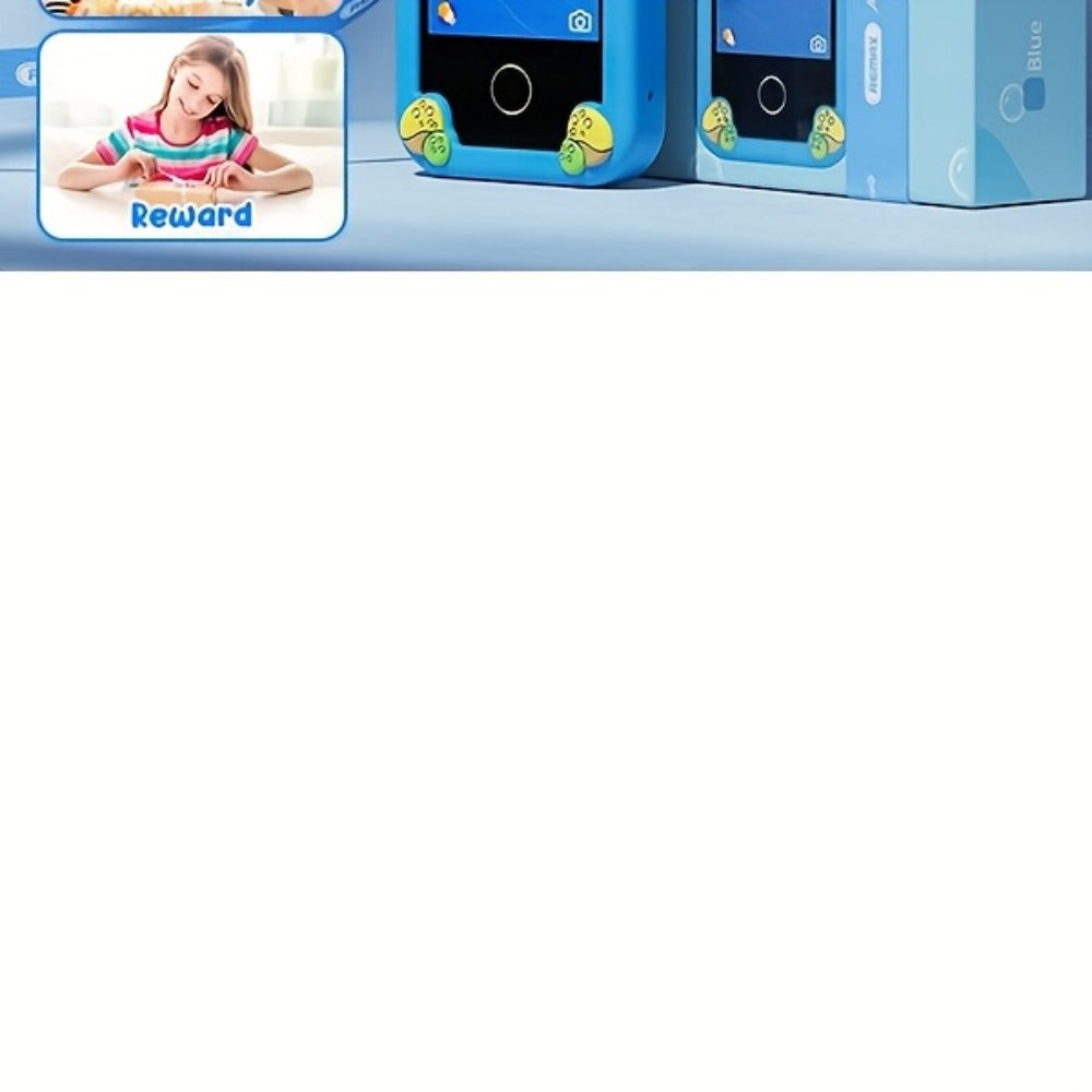 Kids Toy Mobile Phone with Dual Cameras, Touchscreen & MP3 Player, Educational Toy with Games, Alarm Clock & USB Charging — i