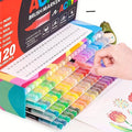 Soft Brush Acrylic Paint Pen Set with Clear Barrels in 12-, 36-, 60-, 80- or 120-Color Checkout Options — image 17