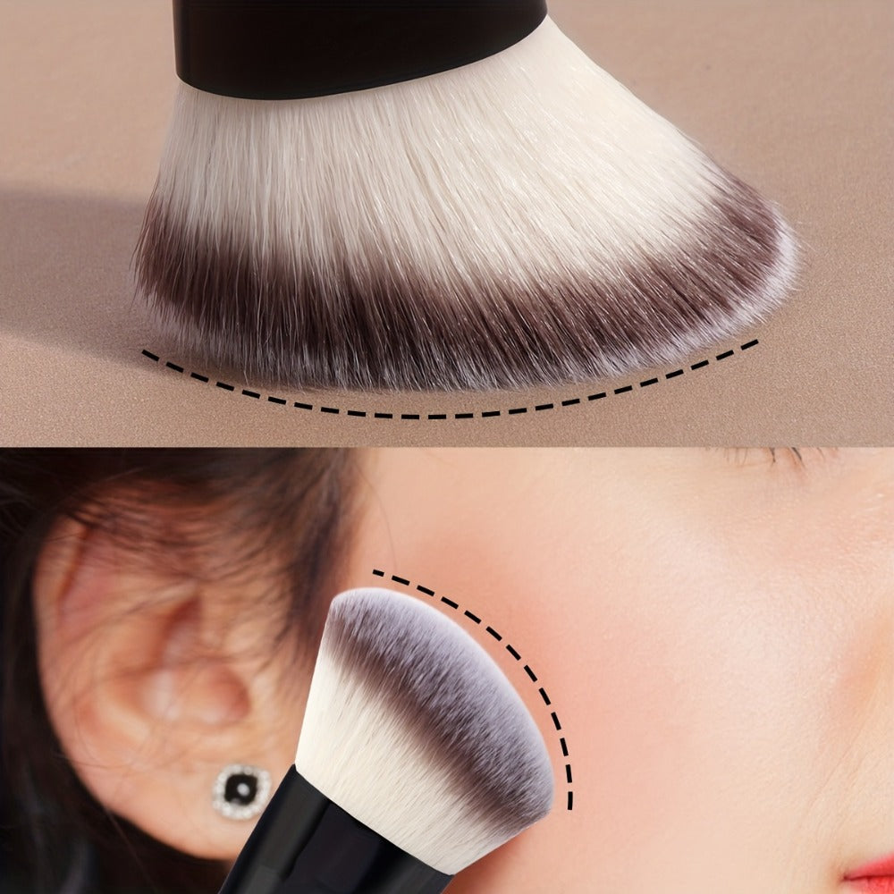 Makeup Brush Set, 4-Piece Double-Ended Travel Collection with Eight Brush Heads in Black-Beige or Black-Gold — image 10