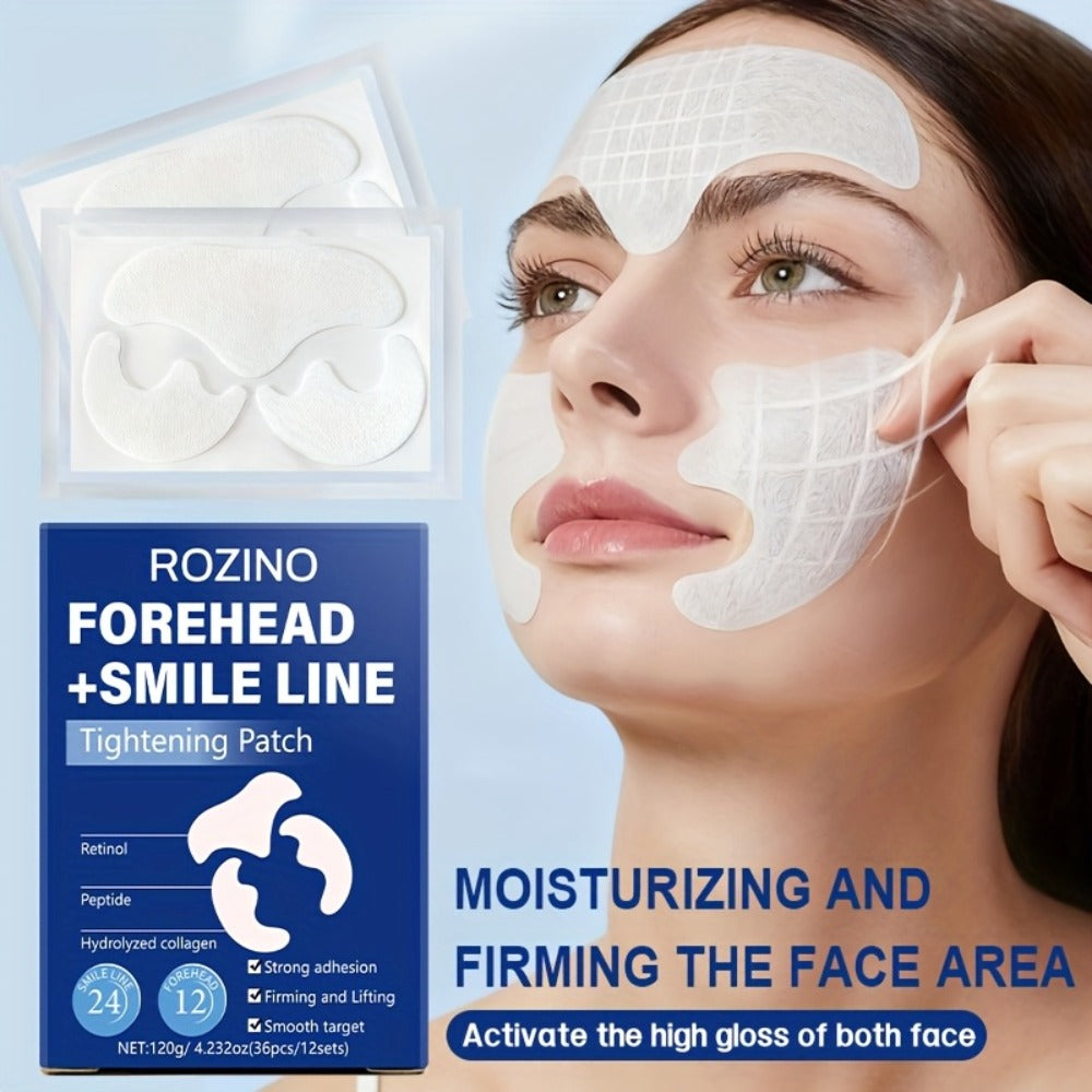 Retinol Peptide Face Patches 36pcs Anti-Wrinkle Hydrolyzed Collagen Lifting Treatment for Forehead & Smile Lines — image 8