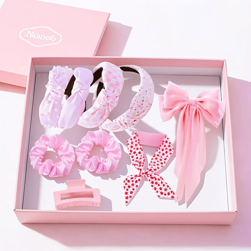 Hair Accessories Mixed Headband, Hair Clip, Hoop and Elastic Set in Fourteen Color Combinations — image 5