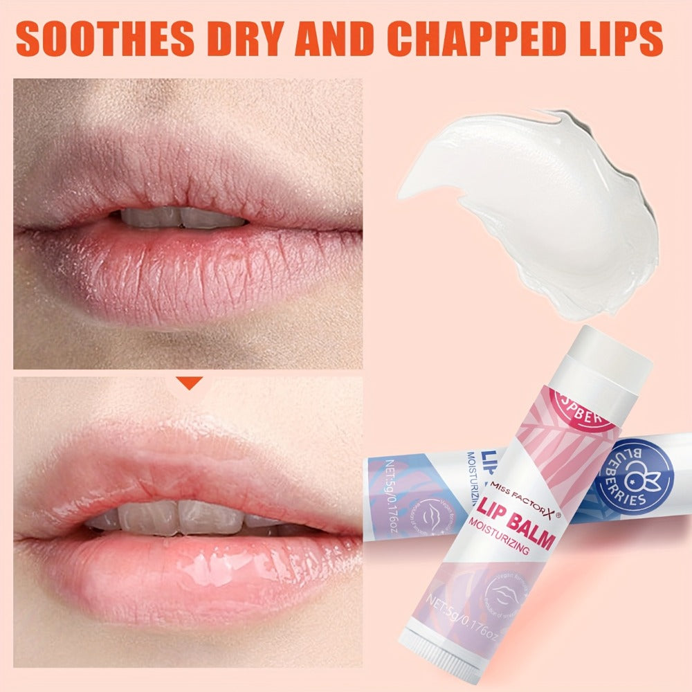 Fruit Flavored Lip Gloss Set 50 Pieces – Moisturizing Lip Balm Kit in 10 Colors, Hydrating Lip Care for Dry & Cracked Lips, D