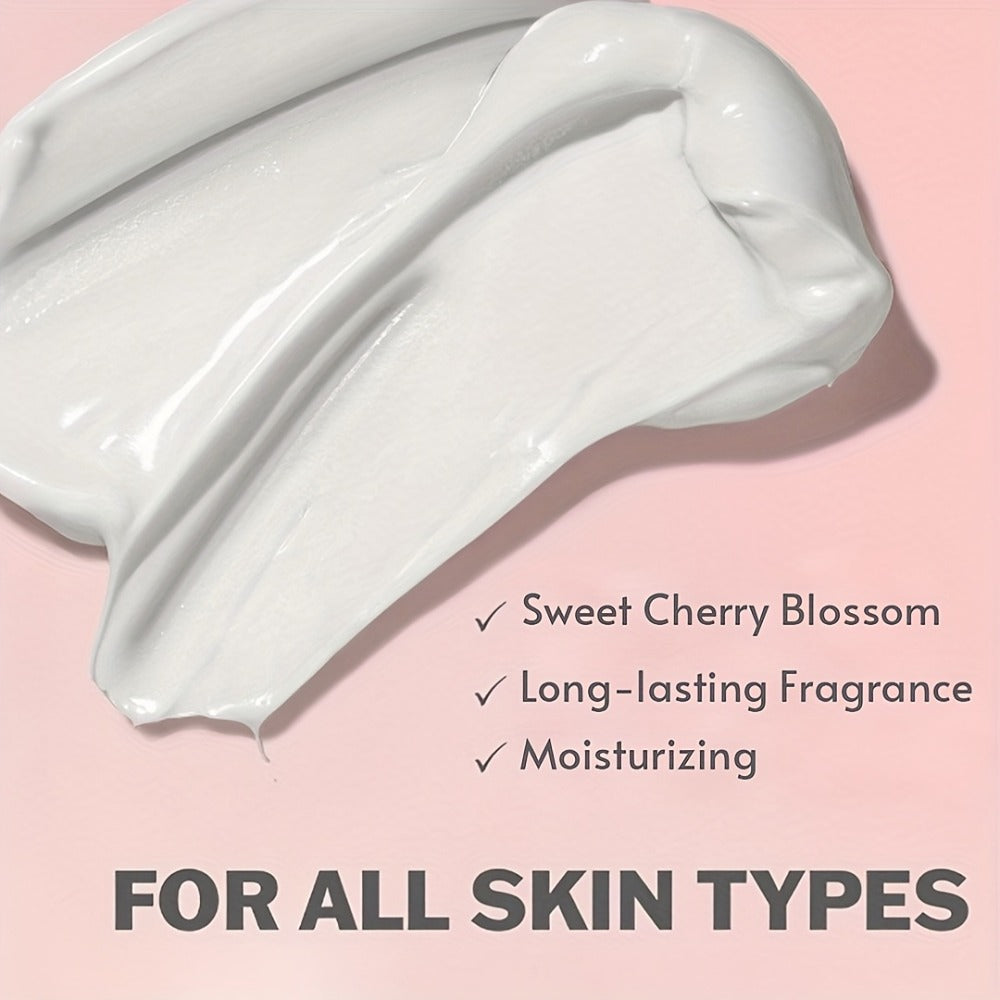 Japanese Cherry Blossom Body Lotion in 8 fl oz Squeeze Tube with Vitamin E and Glycerin Labels — image 6