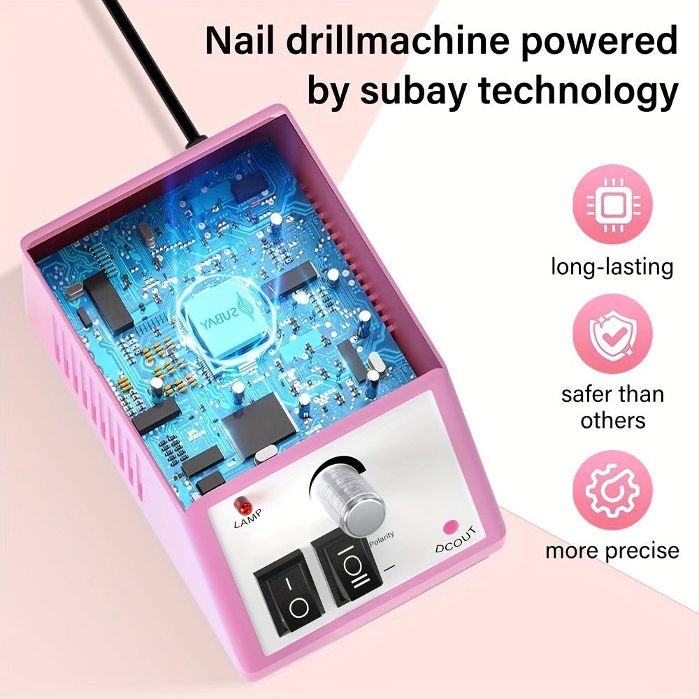 Electric Nail Drill 20000 RPM Console Kit with 6 Bits, 50 Sanding Bands and Standard or 8-in-1 Options — image 13