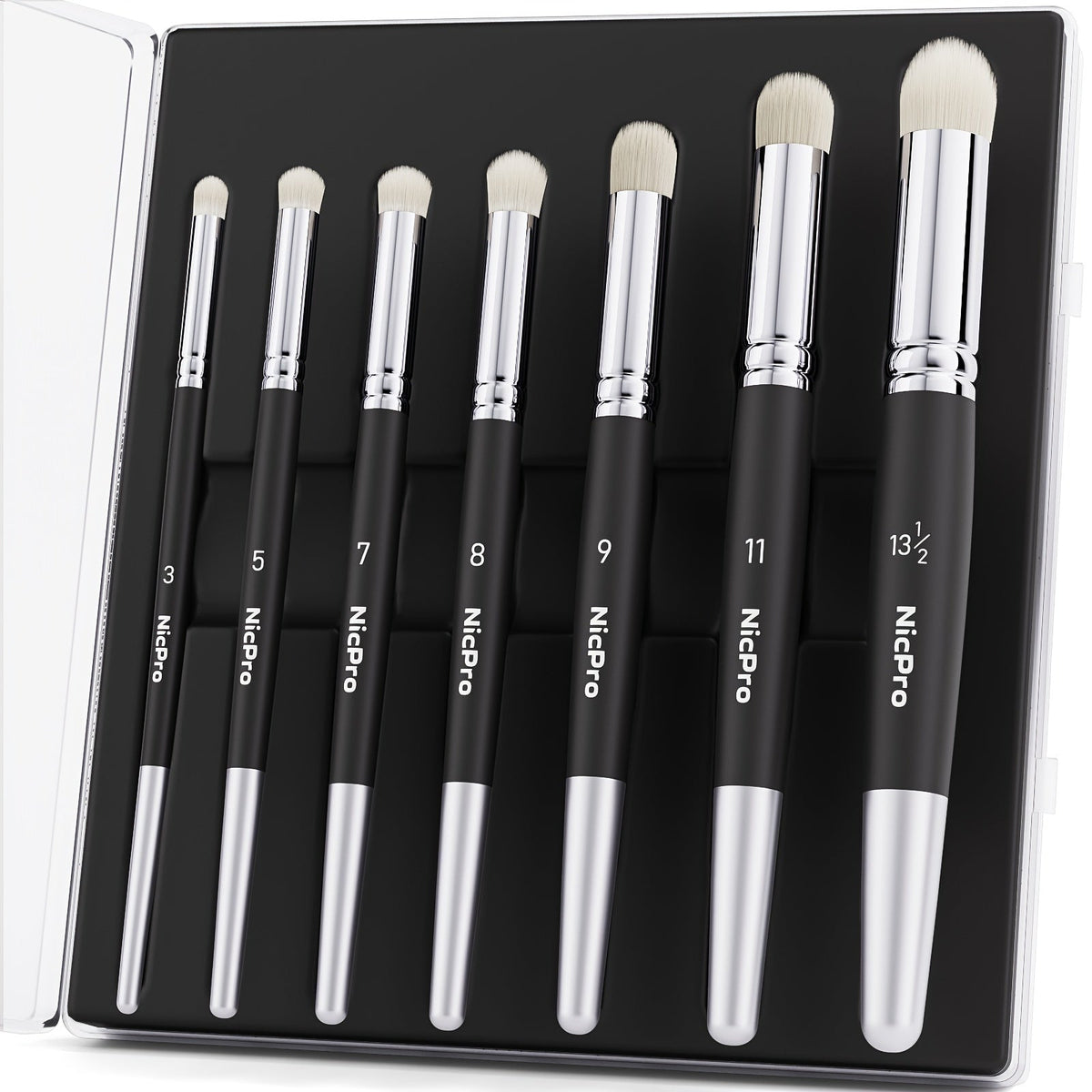 Dry Brush Set for Miniature Painting 7 Sizes, Professional Drybrush Kit with the Listed Color, Size or Set Options for Everyd