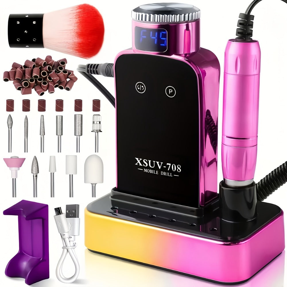 45000RPM Cordless Nail Drill Machine, Rechargeable Professional Electric Efile for Acrylic & Gel Nails — image 6
