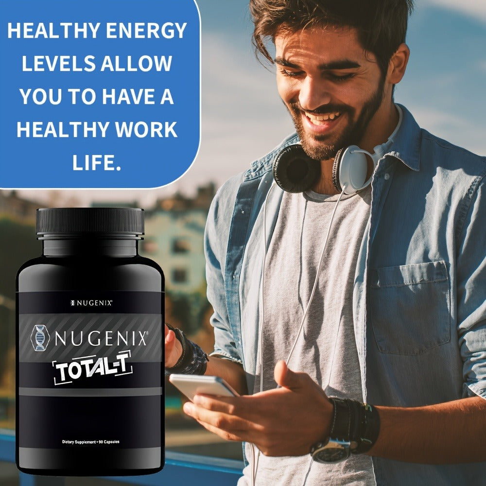 Total-T Testosterone Booster for Men, Daily Vitality & Hormone Support Capsules, Natural Energy, Strength — image 5