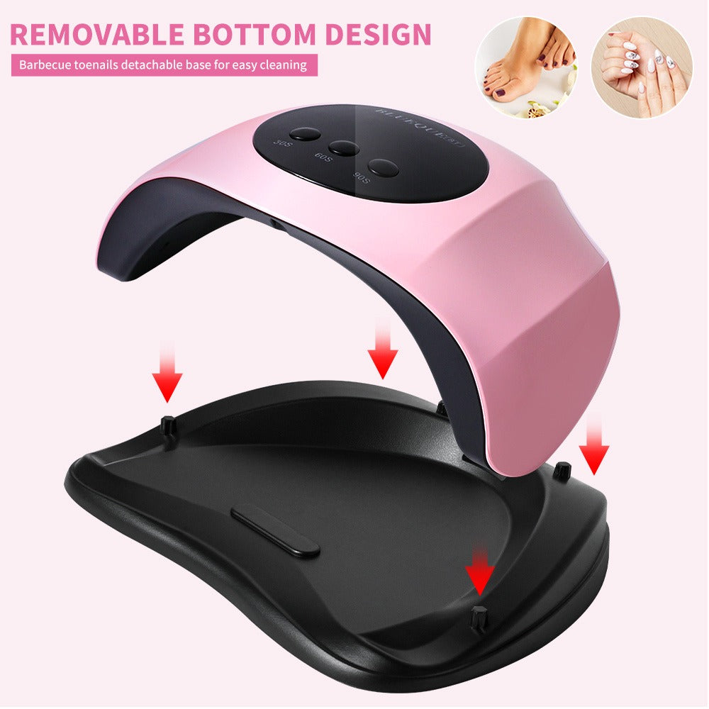 8T UV LED Nail Lamp with 24 Light Beads, Infrared Hand Sensor, 30/60/90s Timers and Two USB Styles — image 4