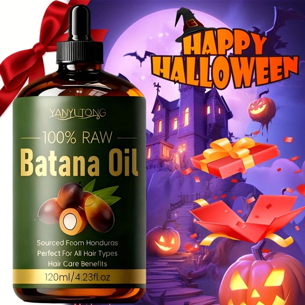 Hair Oil Batana 120ml Amber Dropper Bottle with 4.06oz Label Format for Pre-Wash or Leave-In Hair Use — image 9