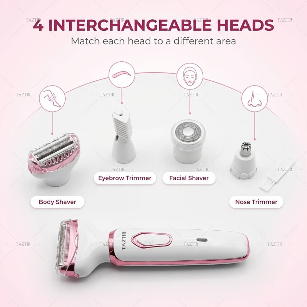 Face and Bikini Electric Shaver Grooming Kit for Women with USB Charging — image 9