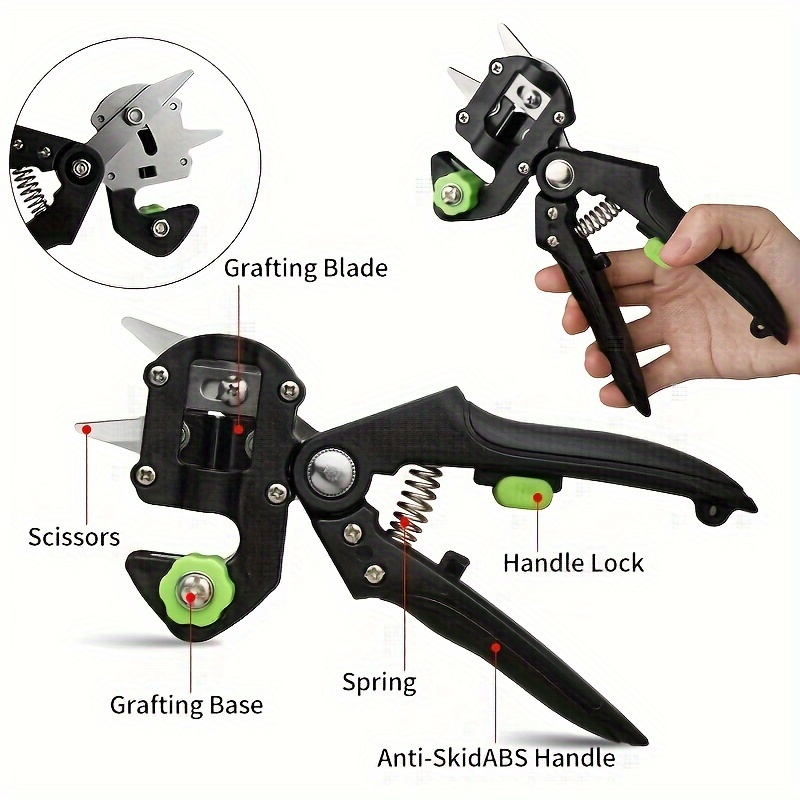 Hand Grafting and Pruning Shears with High-Carbon Steel Selection, V, Omega and U Blade Profiles — image 11