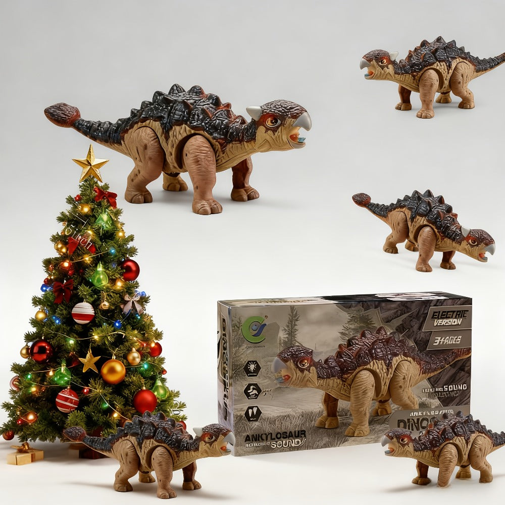 Battery-Powered Walking Ankylosaurus Dinosaur Toy with Roaring Sound and Random-Color Checkout — image 13