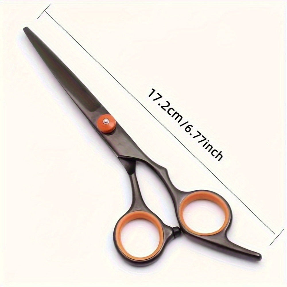 Hair Scissors Set 3 Pieces Japanese Steel – 6 Inch Thinning Shears, Razor Comb & Detangling Comb, Ambidextrous Texturizing Ki